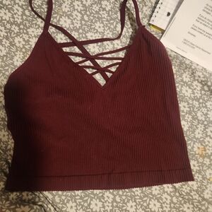 Large Maroon Xhiliration Bralett